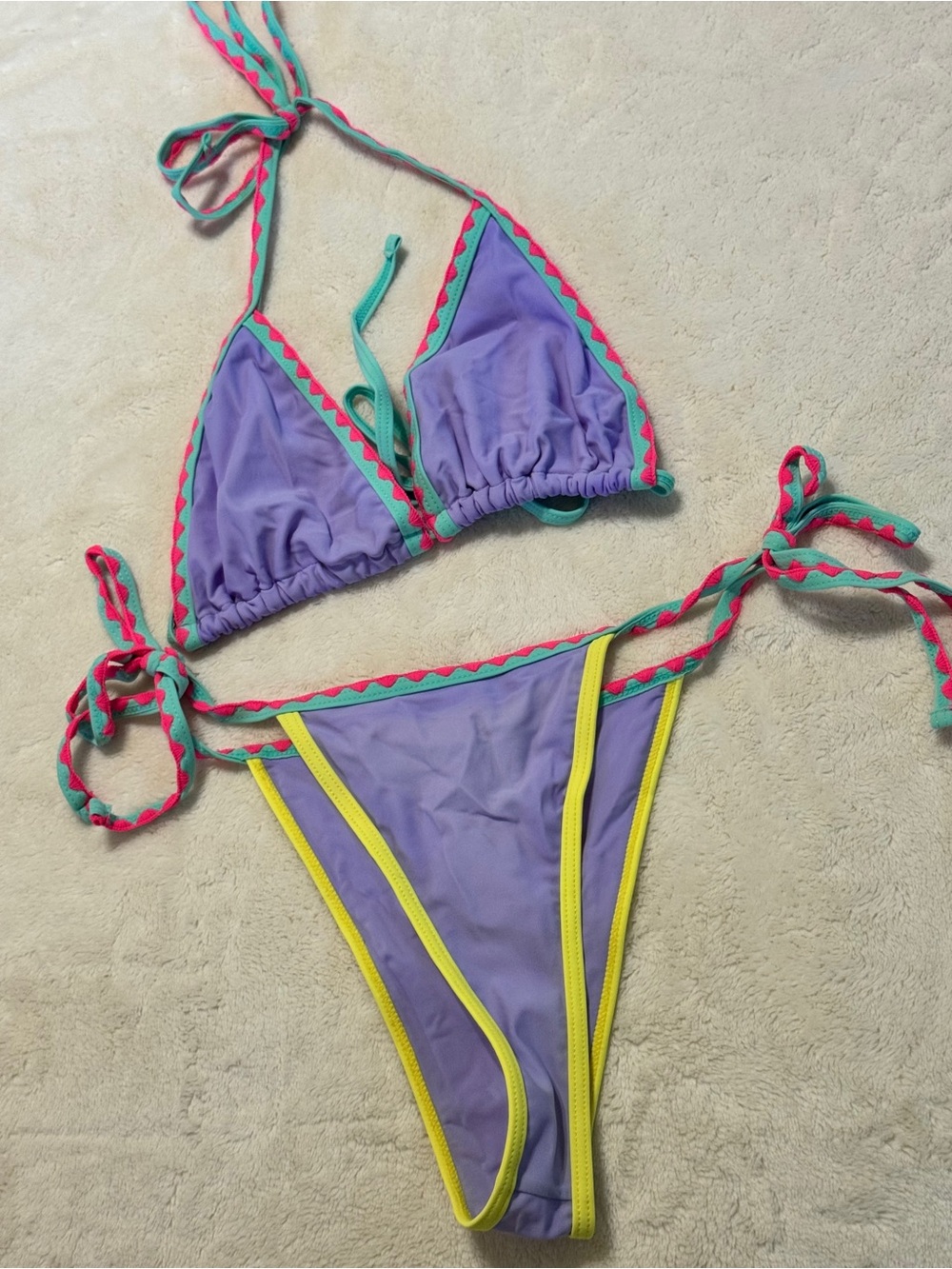 SHEIN PURPLE BIKINI SET—SIZE SMALL